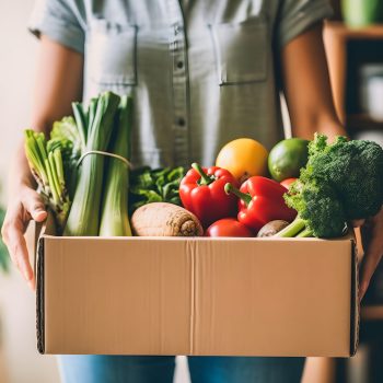 Fresh and Organic Vegetables Delivered to Your Doorstep: Woman's